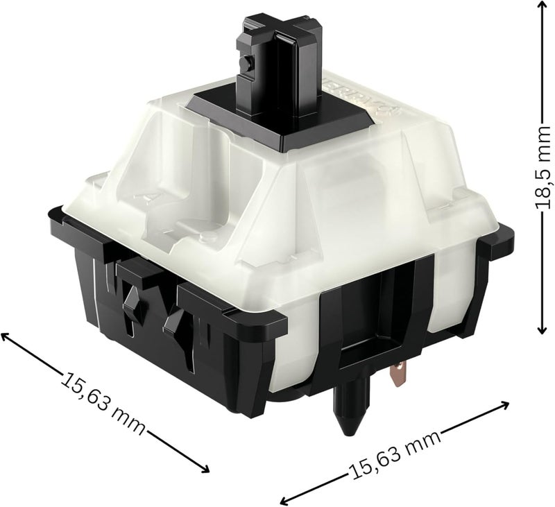 Cherry MX RGB Switch Kit, Box with 23 Mechanical Keyboard Switches, for DIY, Hot Swap or Gaming Keyboard (MX Black Clear Top) - Image 3